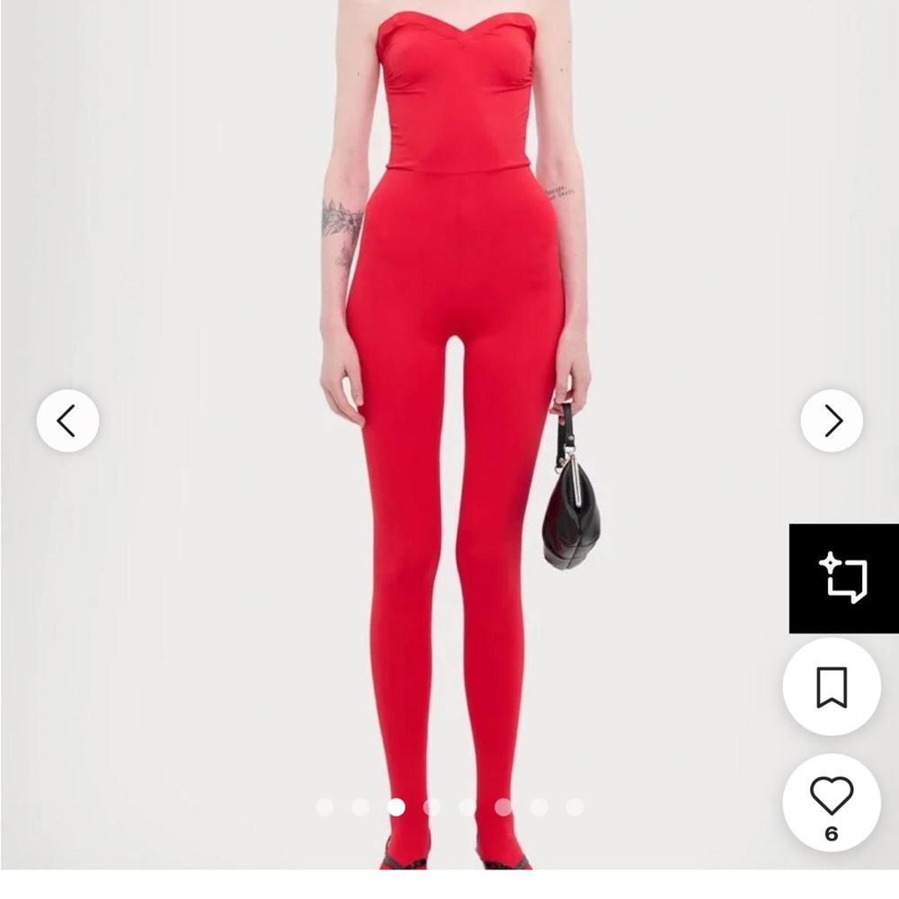 Fiorucci Red Footed Jumpsuit